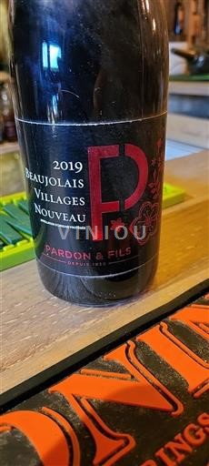 Vin Rouge sec Pardon & Fils 2019 France Beaujolais
