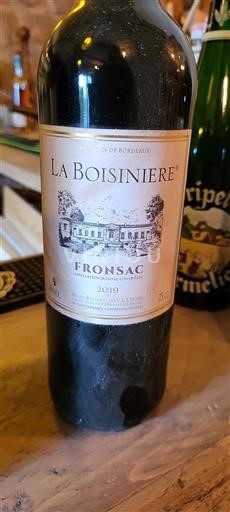 Burdeos Fronsac La Boisiniere 2019