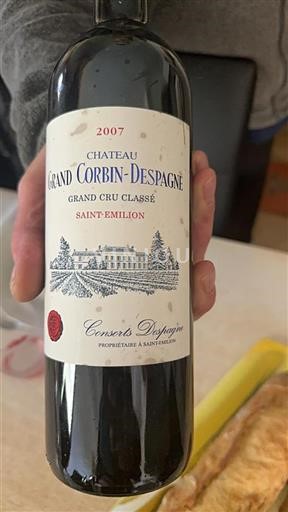 Bordeaux Saint-Émilion Grand Cru Classé Château Grand Corbindespagne 2007