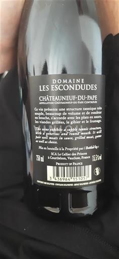 Valle del Rodano Châteauneuf-du-Pape Les Escondudes 2022