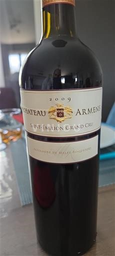 Bordeaux Saint-Émilion Grand Cru Grand Cru Château Armens 2009
