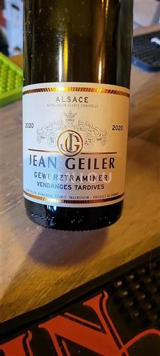 Alsace Jean Geiler Gewurztraminer Vendanges Tardives 2020
