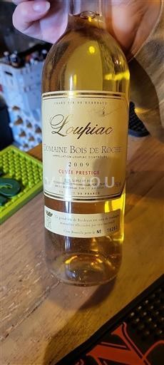 Vin Blanc sec Cuvée Prestige Domaine Bois de Roche 2009 France Bordeaux Loupiac
