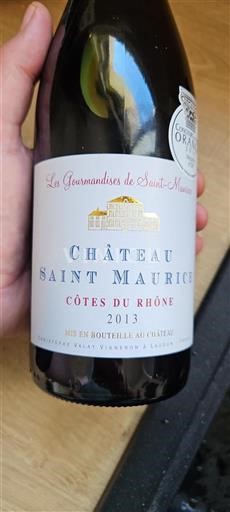 Rhône Valley Côtes du Rhône Saint Maurice Les Gourmandises de Saint-Maurice 2013