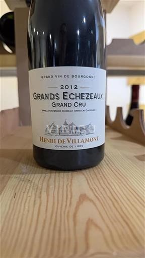 Burgundy Grands-Échézeaux Grand Cru Henri De Villamont 2012