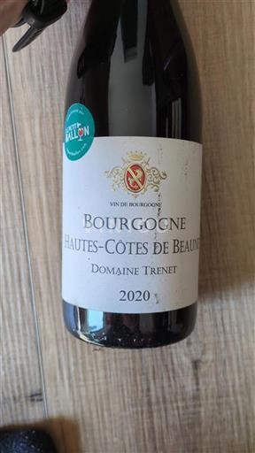 Borgoña Hautes Côtes de Beaune Domaine Trenet 2020