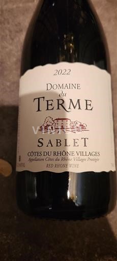 Rona dolina Côtes-du-Rhône-Villages Domaine Terme Sablet 2022