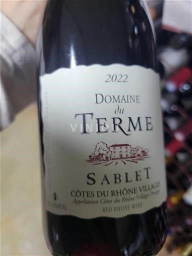 Rhône-dalen Côtes-du-Rhône-Villages Domaine Terme Sablet 2022