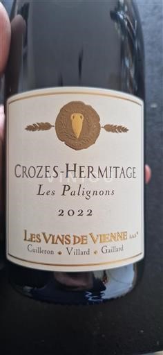 Údolí Rhôny Crozes-Hermitage Les Vins De Vienne Les Palignons 2022