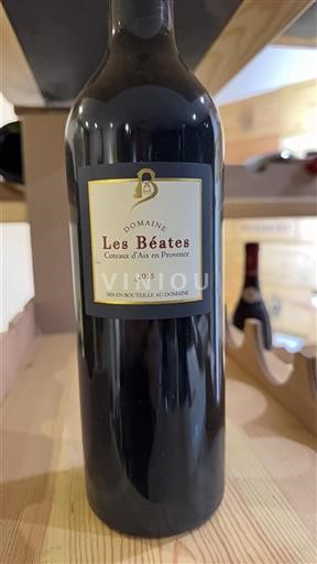 Vin Rouge sec Domaine Les Béates 2015 France Provence Coteaux-d'aix-en-provence