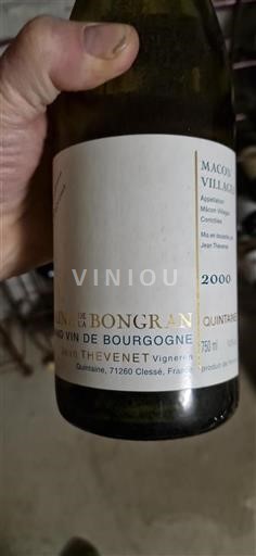 Borgonha Mâcon e mâcon-villages Domaine La Bongran Quintaine 2000