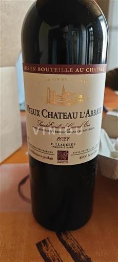 Bordeaux Saint-Émilion Grand Cru Grand Cru Château Vieux L'abbaye 2022