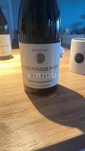 Burgundi Pouilly-fuissé Premier Cru Domaine Barraud Sur la Roche 2023