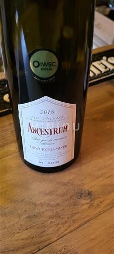 Vin Blanc sec Ancestrum La Cave Des Vignerons De Pfaffenheim 2018 France Alsace