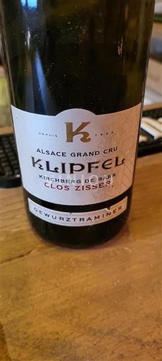 Alsasko Nespecifikováno Grand Cru Klipfel Clos Zisser 2010