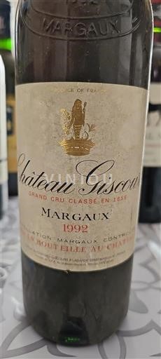 Bordeaux Margaux Grand Cru Château Giscours 1992