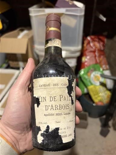 Jura Arbois Caveau Des Capucins Vin de Paille 1987