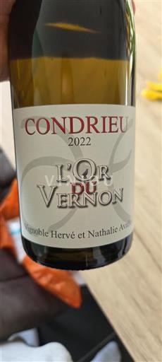 Rhônevallei Condrieu Vignoble Hervé Et Nathalie Avallon L'Or du Vernon 2022