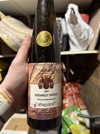 Alsace Herzog Vendanges Tardives 2007