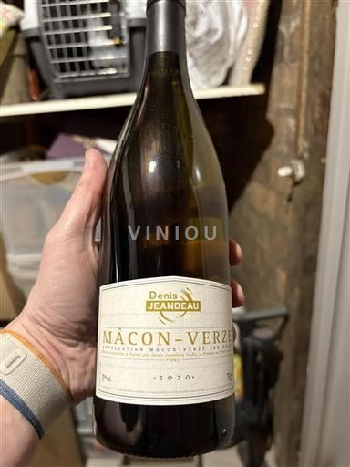 Burgundy Mâcon and Mâcon-Villages Denis Jeandeau 2020