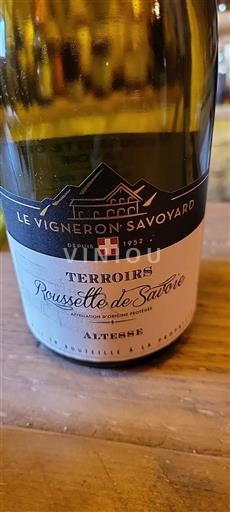 Vin Blanc sec Terroirs Le Vigneron Savoyard 2022 France Savoie et Bugey Roussette-de-savoie