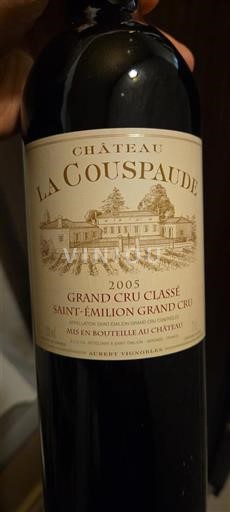 Bordeaux Saint-Émilion Grand Cru Grand Cru Château La Couspaude 2005