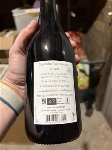 Languedoc Minervois-la-Livinière Domaine La Rouviole 2020