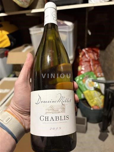 Bourgogne Chablis Domaine Millet 2015