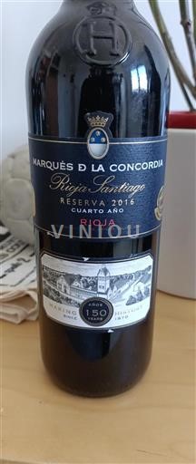 La Rioja Rioja Marqués De La Concordia Rioja Santiago 2016
