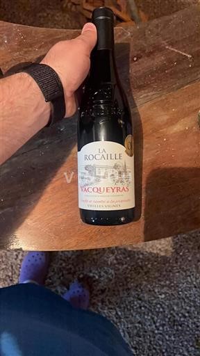 Vin Rouge sec Vieilles Vignes La Rocaille 2023 France Vallée du Rhône Vacqueyras AOC
