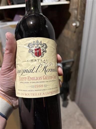 Bordeaux Saint-Émilion Grand Cru Grand Cru Fauzinat L'hermitage 1988