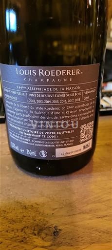 Champagne Non specificato Louis Roederer Réserve Perpétuelle 2019