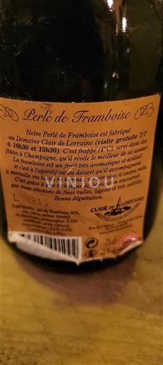 Lothringen Määrittelemätön Clair De Lorraine Perlé de Framboise Ei vuosikertaa