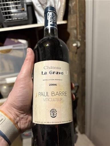 Bordeaux Fronsac Domaine La Grave 2006