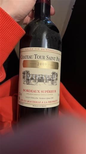 Bordeaux Bordeaux supérieur Tour Saint Paul 2009