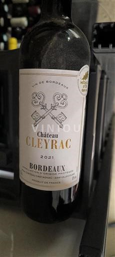 Bordeaux Château Cleyrac 2021