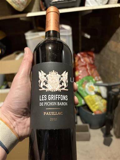 Bordeaux Pauillac Grand Cru Château Pichon Baron Les Griffons 2012