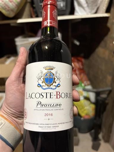 Bordeaux Pauillac Château Grandpuylacoste Lacoste-Borie 2016