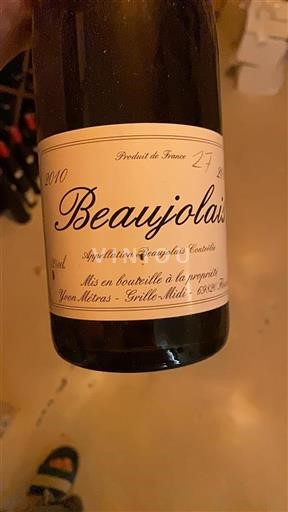 Beaujolais Yvon Metras 2010