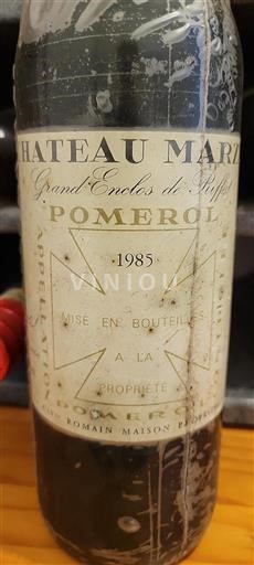 Bordeaux Pomerol Château Mazeyres Grand Enclos de Riffat 1985