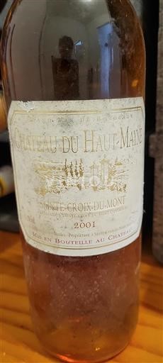 Bordeaux Sainte-Croix-Du-Mont Château Haut Mayne 2001
