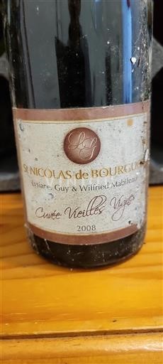 Loirevallei Saint-Nicolas-De-Bourgueil Cuvée Vieilles Vignes 2008
