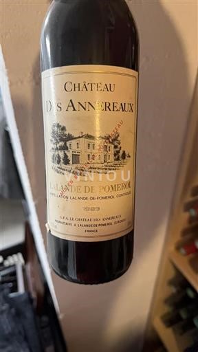 Bordeaux Lalande-de-Pomerol Château Des Annereaux 1989