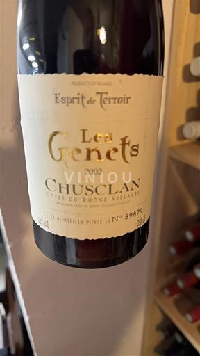 Rhône-dalen Côtes-du-Rhône-Villages Esprit De Terroir Les Genêts 2002