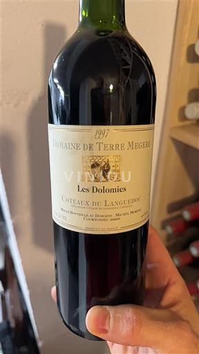 Vin Rouge sec Les Dolomies Domaine Terre Megere 1997 France Languedoc Coteaux du Languedoc AOC