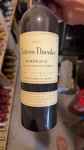 Bordeaux Château Thieuley 2000