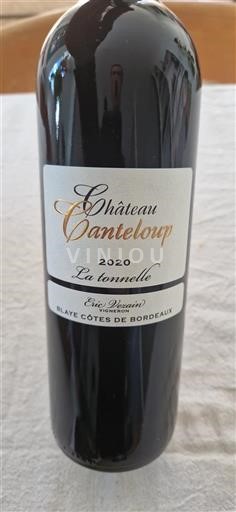 Bordeaux Blaye-Côtes-de-Bordeaux Château Canteloup La tonnelle 2020