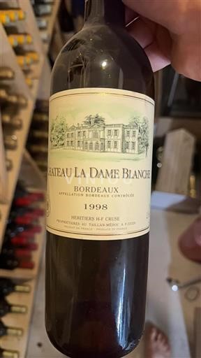 Bordeaux Château La Dame Blanche 1998