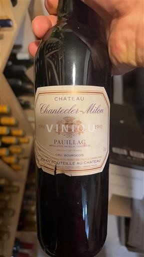 Bordeaux Pauillac Cru Bourgeois Château Chanteclermilon 1991