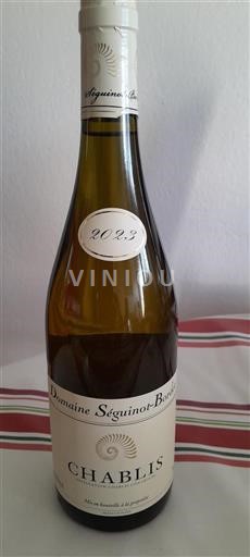 Bourgogne Chablis Domaine Séguinotbordet 2023